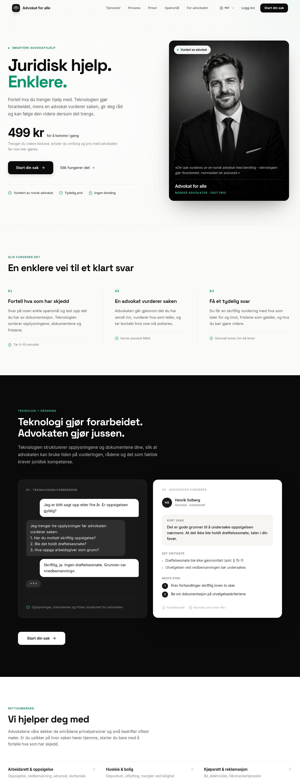 Advokat for alle – digital plattform for juridisk hjelp