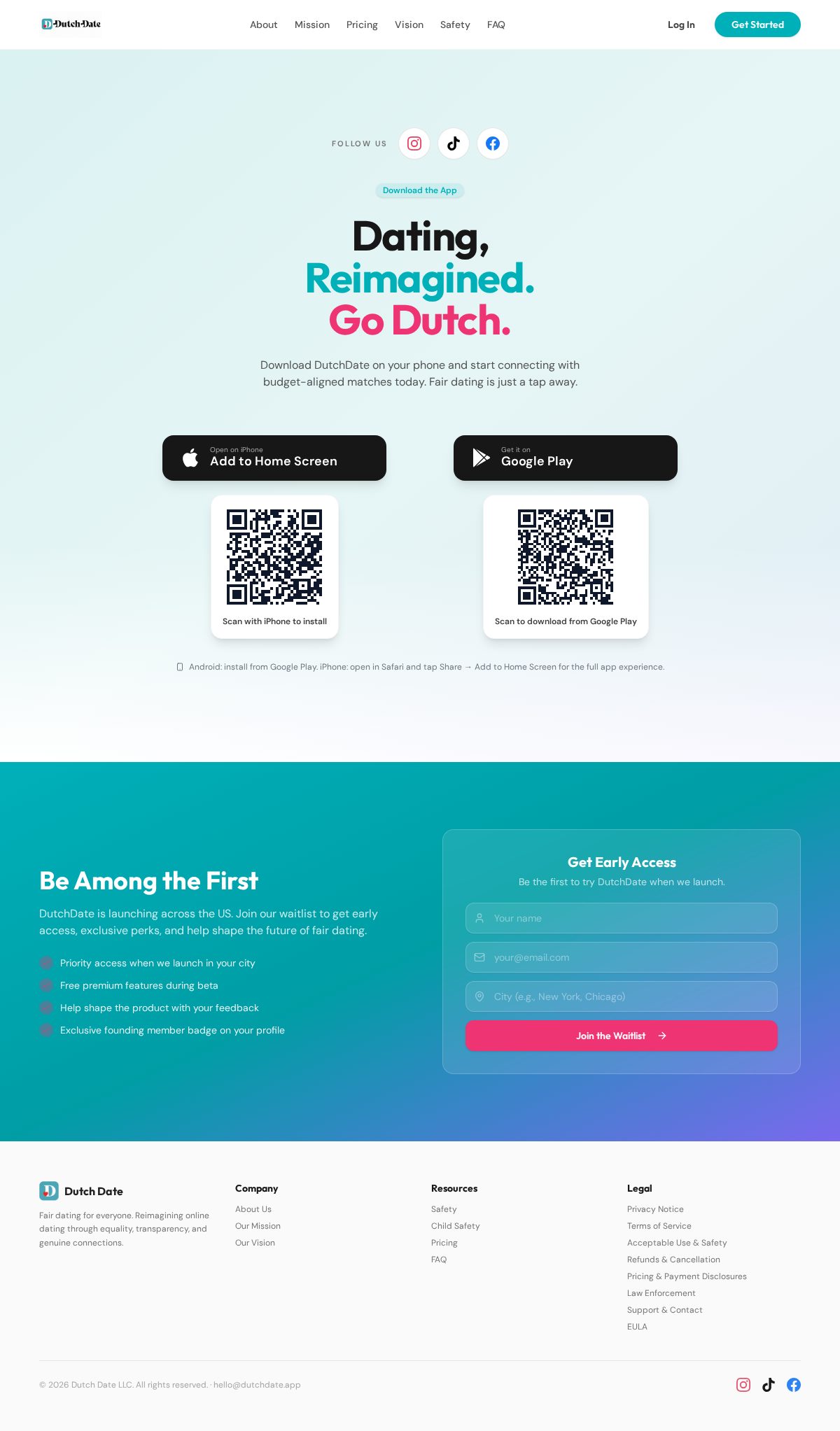 DutchDate – datingapp der begge betaler for seg sjølv
